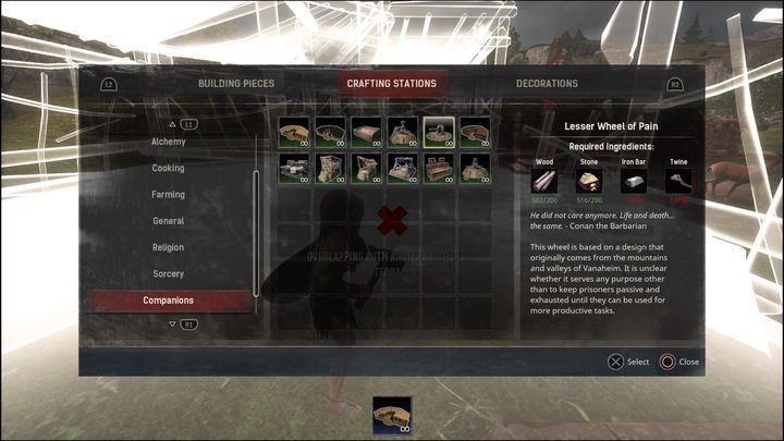 Za pomocą młotka budowlanego będziecie mogli stworzyć każdą budowlę, nie musząc spełniać wymogów - Conan Exiles: Tryb kreatywny (Creative Mode) - czy istnieje? - Conan Exiles - poradnik do gry