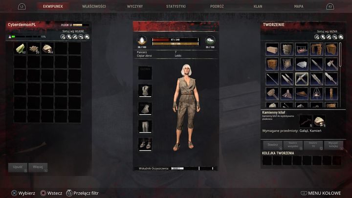 Do wydobycia niektórych surowców potrzebne są narzędzia, które możesz zbudować w menu tworzenia - Conan Exiles: Surowce i wytwarzanie przedmiotów - Conan Exiles - poradnik do gry