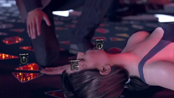 Zadanie rozpoczniesz od zbadania miejsca zbrodni - Klub Eden | Connor | Solucja Detroit Become Human - Detroit Become Human - poradnik do gry