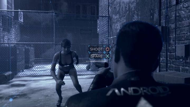 Najważniejsza scena, to dokończenie pościgu i decyzja o zabiciu / oszczędzeniu androida - Klub Eden | Connor | Solucja Detroit Become Human - Detroit Become Human - poradnik do gry