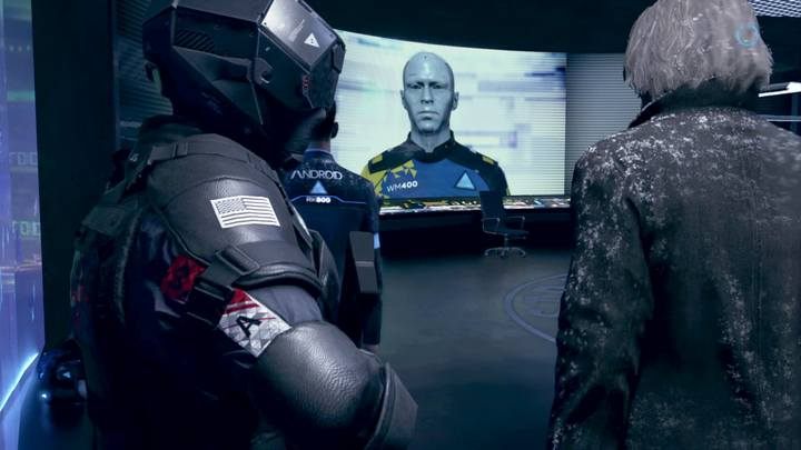 Jeśli udało ci się uratować policjanta w pierwszym rozdziale, spotkasz go w tym miejscu - Wróg publiczny | Connor | Solucja Detroit Become Human - Detroit Become Human - poradnik do gry