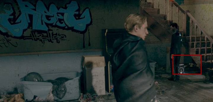 Kara i Alice ukrywają się pod schodami - to od ciebie zależy, czy chcesz je ścigać - Wielka ucieczka | Kara | Solucja Detroit Become Human - Detroit Become Human - poradnik do gry