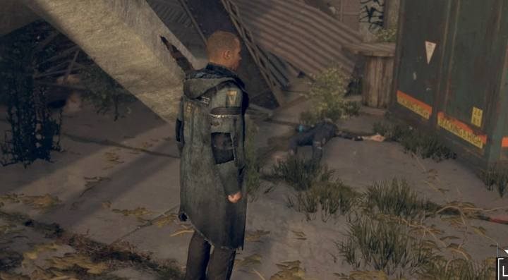 Na dachu przeanalizuj ścieżkę prowadzącą po prawej ścianie i przebiegnij nad rozpadliną - Jerycho i Czas decyzji | Markus | Solucja Detroit Become Human - Detroit Become Human - poradnik do gry