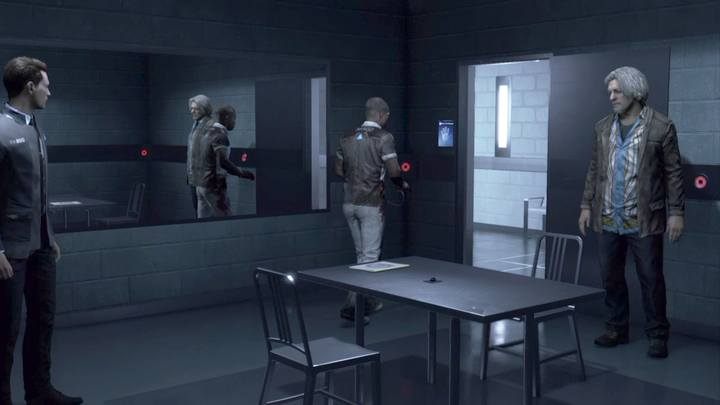 Najlepsze zakończenie to uzyskanie wyznania winy od defekta i ocalenie go - Przesłuchanie | Connor | Solucja Detroit Become Human - Detroit Become Human - poradnik do gry