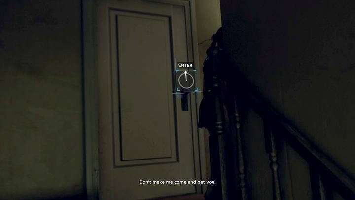 Wejdź do pokoju Todda na szczycie schodów, by wziąć pistole (jeśli widziałeś go w rozdziale Nowy dom) - Burzowa noc | Kara | Solucja Detroit Become Human - Detroit Become Human - poradnik do gry