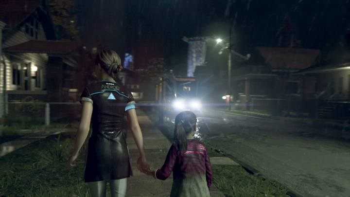 Jeśli nie dobiegniesz do autobusu na czas, Todda was złapie - Burzowa noc | Kara | Solucja Detroit Become Human - Detroit Become Human - poradnik do gry