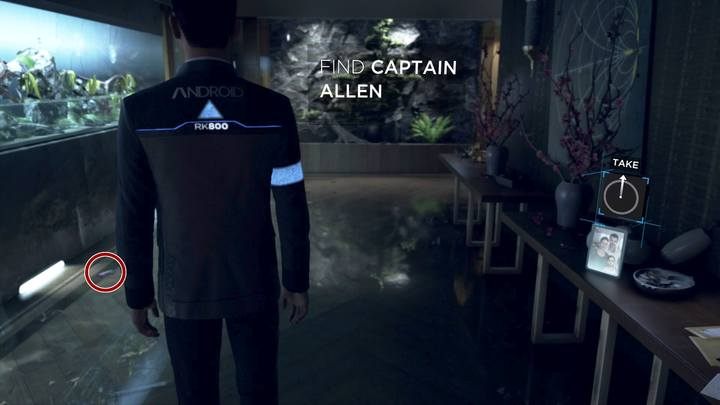 W pierwszym korytarzu możesz uratować rybę leżącą na podłogę - Zakładniczka | Connor | Solucja Detroit Become Human - Detroit Become Human - poradnik do gry