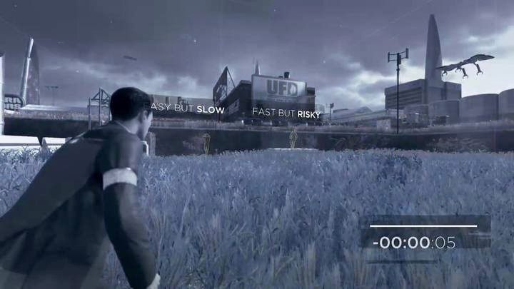 Podczas QTE masz mało czasu na wybór ścieżki - Gniazdo | Connor | Solucja Detroit Become Human - Detroit Become Human - poradnik do gry