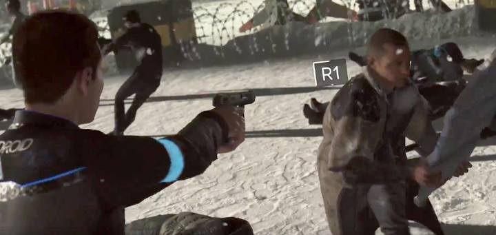 Jedną ze scen złego zakończenia jest walka Connora z Marcusem - Wszystkie zakończenia w Detroit Become Human - Detroit Become Human - poradnik do gry