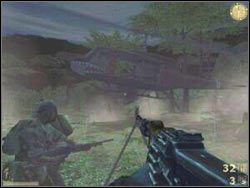 Gdy ten nadleci ODSUŃ SIĘ, aby mógł wylądować :-) Wskakuj do środka (ENTER) a misja zakończy się pełnym sukcesem - PAPA OSCAR WHISKEY cz.3 | Vietcong - Vietcong - poradnik do gry