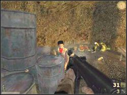 Po dotarciu do skrzyżowania skręć w bok i zabij dwóch wrogów - PO TLONG KARAI cz.3 | Vietcong - Vietcong - poradnik do gry