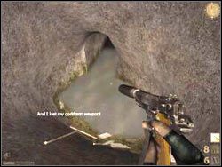 Znajdziesz tam dalsze przejście (musisz kucnąć) - PO TLONG KARAI cz.4 | Vietcong - Vietcong - poradnik do gry