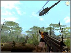 Po tym jak odleci śmigłowiec zagadaj do radiowca, aby ten przekazał dowódcom, iż udało się wam bezpiecznie dotrzeć do punktu zrzutu - BAHNAR VILLAGE cz.1 | Vietcong - Vietcong - poradnik do gry