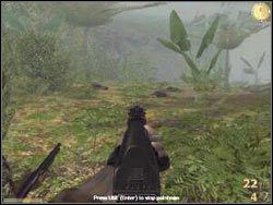 Rozkaż drużynie, aby zajęła się dobiciem tych, którzy nie wpadli Ci pod lufę :-) Na koniec zgromadź wszystkich na ścieżce (wystarczy do tego komenda Follow Me) i każ Nhutowi iść dalej - BAHNAR VILLAGE cz.2 | Vietcong - Vietcong - poradnik do gry