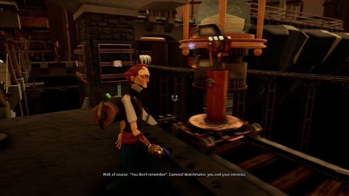 Wróć szybko na górę i wskocz na czerwony przycisk - Rozwiązanie zagadek z lokacji 1. | Opis przejścia | The Watchmaker - The Watchmaker - poradnik do gry