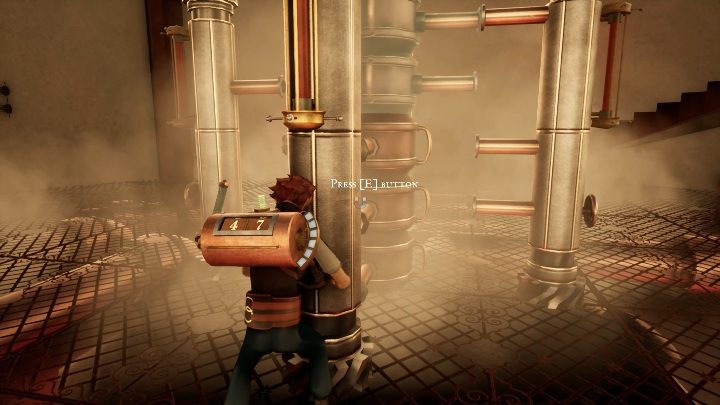 Kolejny zawór znajduje się po lewej stronie - Rozwiązanie zagadek z lokacji 1. | Opis przejścia | The Watchmaker - The Watchmaker - poradnik do gry