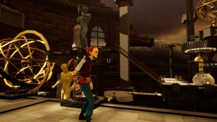 Aby dotrzeć do kolejnego budynku musisz wrócić do głównego budynku i skręcić w prawo - Opis przejścia lokacji 2. | The Watchmaker - The Watchmaker - poradnik do gry