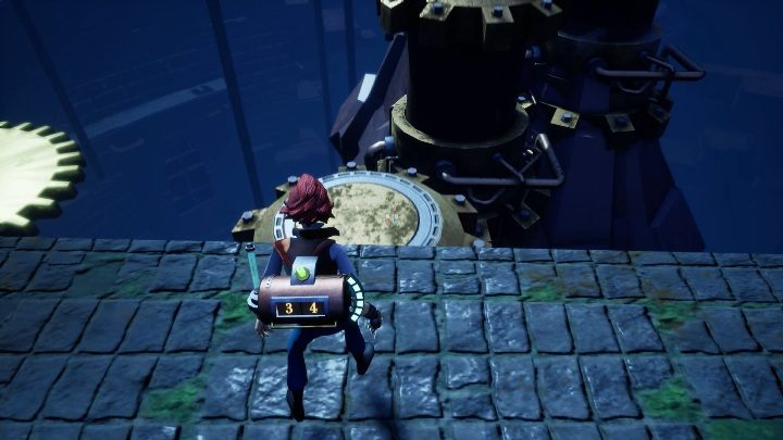 Pierwsze co musisz zrobić w 4 lokacji to przejść po poruszających się zębatkach - Opis przejścia lokacji 4. | The Watchmaker - The Watchmaker - poradnik do gry