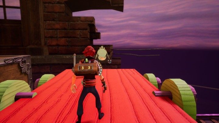 Pierwszy zegar na 3 poziomie znajdziesz na samej górze platform - Znajdźki, listy i zegarki | Porady na start | The Watchmaker - The Watchmaker - poradnik do gry