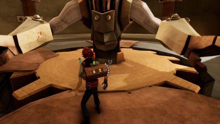 Zaraz po wejściu na arenę musisz podbiec do niego i zacząć w niego uderzać - Walki z bossami | Porady na start | The Watchmaker - The Watchmaker - poradnik do gry