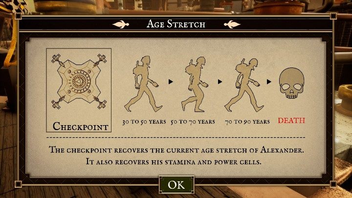 Wiek twojego bohatera dzieli się na 3 grupy - Statystki bohatera | Porady na start | The Watchmaker - The Watchmaker - poradnik do gry