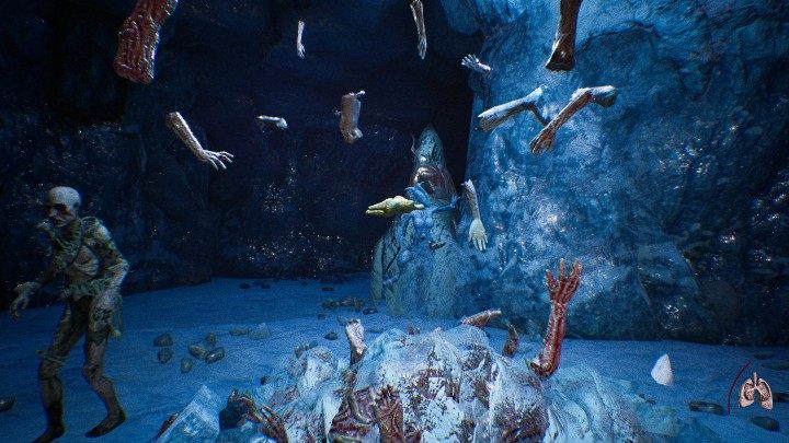 Gdy tylko rozpoczniesz trzecią część gry Agony odwróc się, przed tobą będzie dziura, musisz zejść na dół - Część 3 - The Frozen Fire | Solucja | Agony - Agony - poradnik do gry