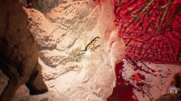 Jedną rękę znajdziesz idąc prosto od lewitujących części ciała - Część 3 - The Frozen Fire | Solucja | Agony - Agony - poradnik do gry