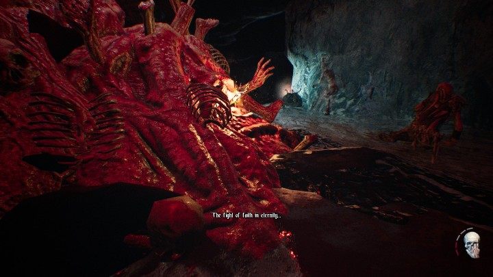 Druga ręka będzie wbita w wielki stos przeróżnych części ciała - Część 3 - The Frozen Fire | Solucja | Agony - Agony - poradnik do gry