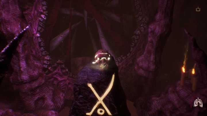 Ostatnią czaszkę znajdziesz podążając drogą oznaczoną znakiem x - Część 1 - The Mind Maze | Solucja | Agony - Agony - poradnik do gry