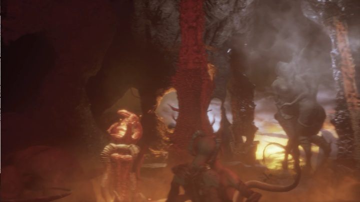 Po otwarciu wrót możesz przez nie przejść i zeskoczyć na poziom niżej - Część 1 - The Mind Maze | Solucja | Agony - Agony - poradnik do gry