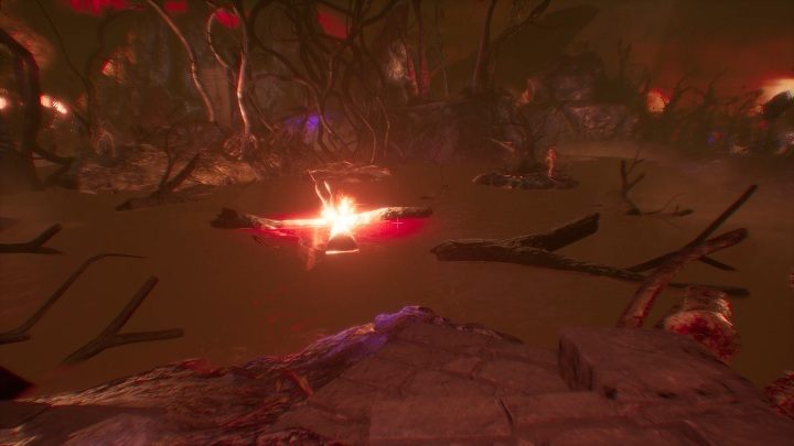 Przepłyń na drugą stronę jeziora i podnieś pochodnię z paleniska - Część 2 - The Floating Forest | Solucja | Agony - Agony - poradnik do gry