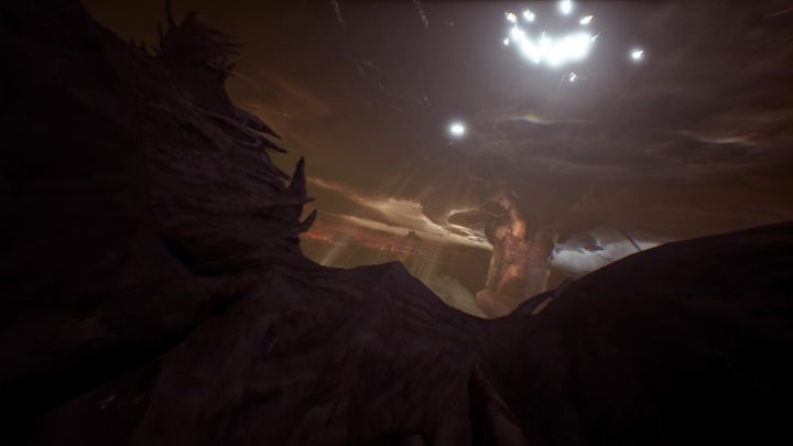 Na ostatniej skale odpali się cutscenka - potwór przeniesie cię w inne miejsce - Część 2 - The Floating Forest | Solucja | Agony - Agony - poradnik do gry