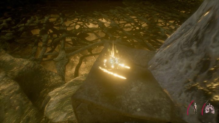 Aby wydostać się z areny musisz zebrać na niej cztery serca i umieścić je na wagach znajdujących się koło ukrzyżowanego człowieka - Część 2 - The Floating Forest | Solucja | Agony - Agony - poradnik do gry