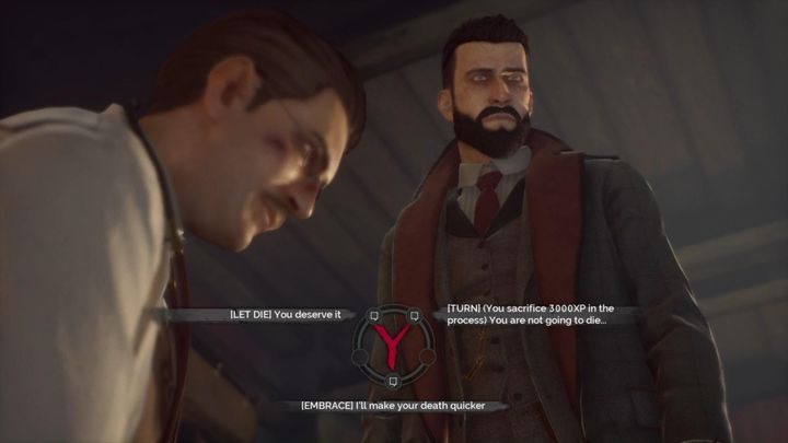 Wybór ma miejsce podczas zadania Dla wiedzy bez jej wiedzy - Vampyr: Jak w 7 krokach ukończyć grę, nie zabijając nikogo? - Vampyr - poradnik do gry