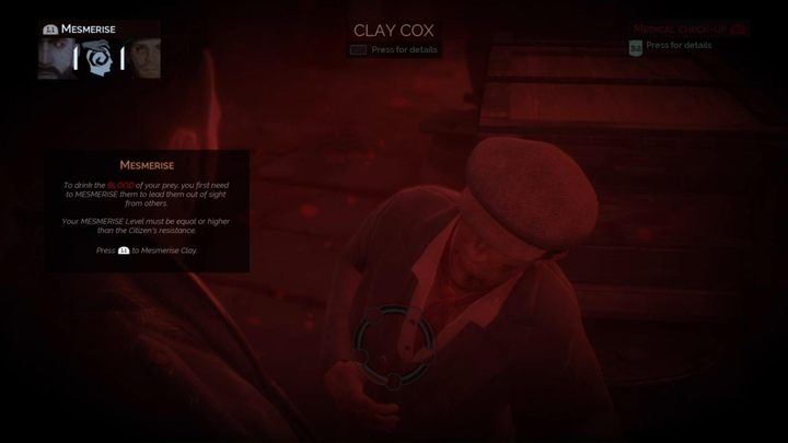 Aby zahipnotyzować postać, poziom hipnotyzmu Jonathana musi być równy, lub większy od potencjalnej ofiary - Vampyr: Hipnoza mieszkańców - jak zwiększyć poziom hipnozy? - Vampyr - poradnik do gry