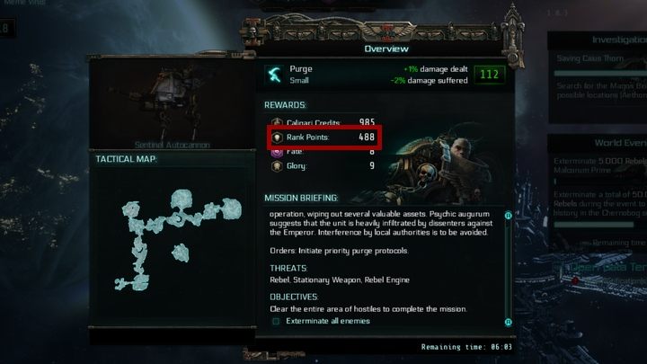Ilość zgromadzonych punków określa jaką rangę posiada twój Inkwizytor - Ranga Inkwizytora | Warhammer 40,000: Inquisitor - Martyr - Warhammer 40,000: Inquisitor - Martyr - poradnik do gry
