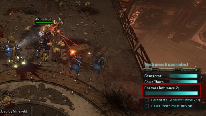 Z racji tego, że Caius Thorn uwielbia pakować się w największe skupiska wrogów jest on ciągle narażony na ataki - Wcielone Szaleństwo | misja w Warhammer 40,000: Inquisitor - Martyr - Warhammer 40,000: Inquisitor - Martyr - poradnik do gry