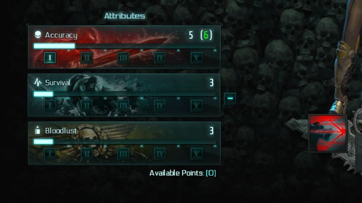 Panel Atrybutów. - Atrybuty | Warhammer 40,000: Inquisitor - Martyr - Warhammer 40,000: Inquisitor - Martyr - poradnik do gry