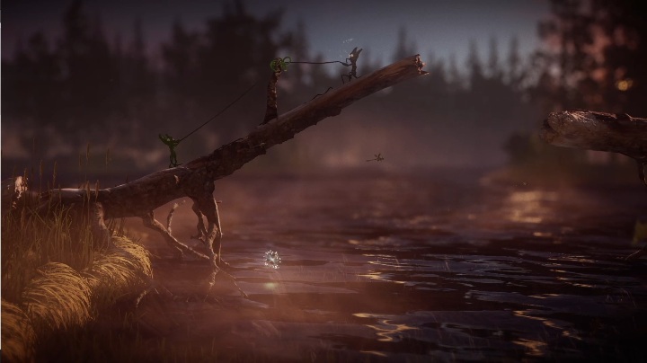 Kolejna zagadka stojąca ci na drodze wymaga już obu bohaterów - Poziom 4 - Nightswimming, solucja Unravel 2 - Unravel 2 - poradnik do gry