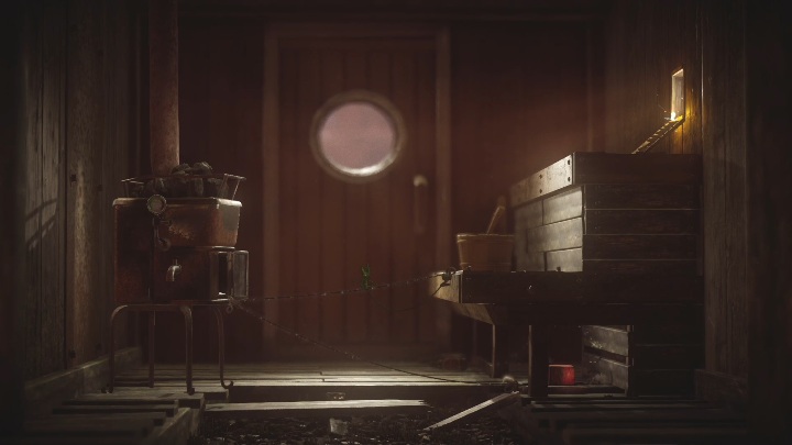 W budynku znowu musisz zrzucić cegłę, gdy to zrobisz musisz zrobić podwójny most - Poziom 4 - Nightswimming, solucja Unravel 2 - Unravel 2 - poradnik do gry