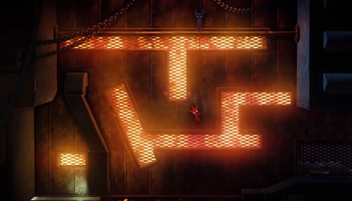 Twoim kolejnym zadaniem jest powolne rozluźnienie włóczki tak, aby czerwony mógł minąć pionowy panel - Poziom 5 - Is That All There, solucja Unravel 2 - Unravel 2 - poradnik do gry