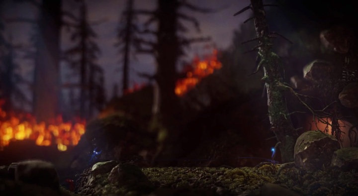 Na twojej drodze do jaskini stoi drzewo - Poziom 6 - Ashes To Ashes, solucja Unravel 2 - Unravel 2 - poradnik do gry