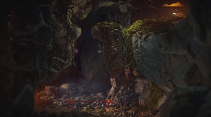 Jedną postać wyślij na górę - Poziom 6 - Ashes To Ashes, solucja Unravel 2 - Unravel 2 - poradnik do gry