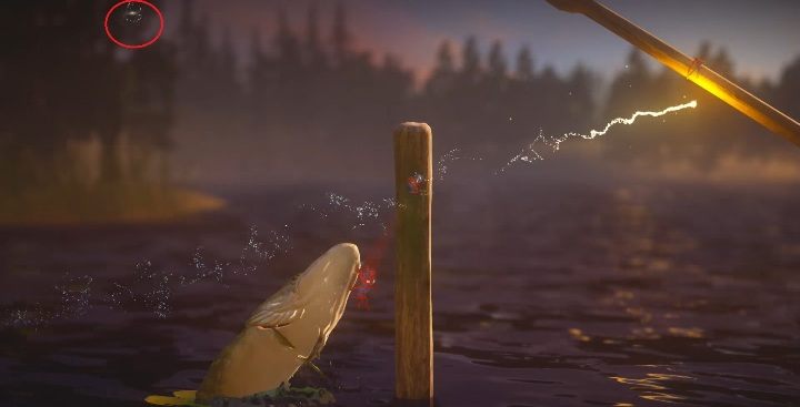 Przechodząc dalej przez wodę trafisz na pale - Sekrety w Nightswimming poziom 4 Unravel 2 - Unravel 2 - poradnik do gry