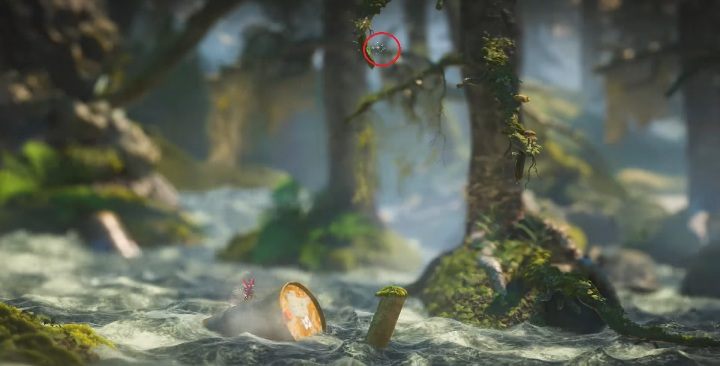W wodzie zobaczysz puszkę - Sekrety w At The Rapids, poziom 7 Unravel 2 - Unravel 2 - poradnik do gry