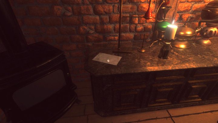 W środku zainteresuj się kartką przy aparaturze - po jej odłożeniu ujrzysz przerywnik filmowy i zakończysz kolejną część gry - Pokój z symbolem korony, solucja Lust for Darkness - Lust for Darkness - poradnik do gry