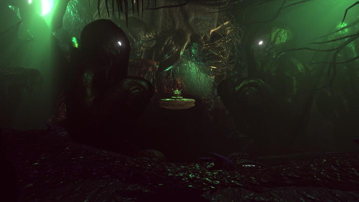 Przejdź przez most, a następnie kieruj się zgodnie z korytarzem, aż trafisz do miejsca widocznego na powyższym obrazku - Finał gry, solucja Lust for Darkness - Lust for Darkness - poradnik do gry