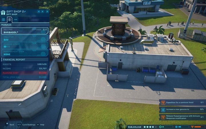 Kontrakty to obok zysków ze sprzedaży biletów, podstawowe źródło zysków - Zarabianie w Jurassic World Evolution - Jurassic World Evolution - poradnik do gry