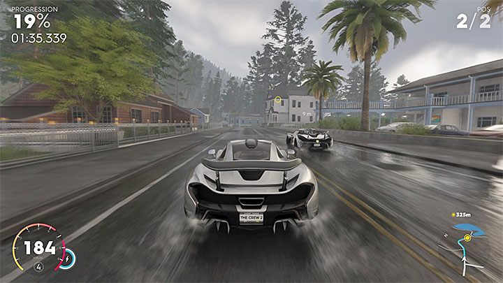 Po przesiadce na auto z grupy Hypercar pamiętaj o zmniejszonej przyczepności z uwagi na mokrą nawierzchnię - Wygranie Wielkiego Finału | Tryb kariery w The Crew 2 - The Crew 2 - poradnik do gry