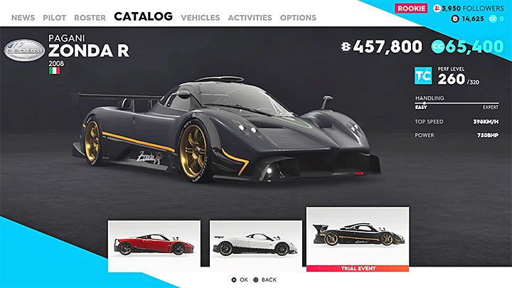 Pagani Zonda R nie jest rekordzistą pod względem ceny aut z grupy Touring Car, bo kosztuje tylko 458 tysięcy bucksów - Najlepsze pojazdy w The Crew 2 - The Crew 2 - poradnik do gry